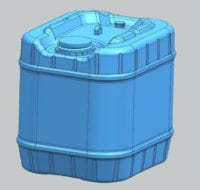2- 4 Gallon Rectangular Pail