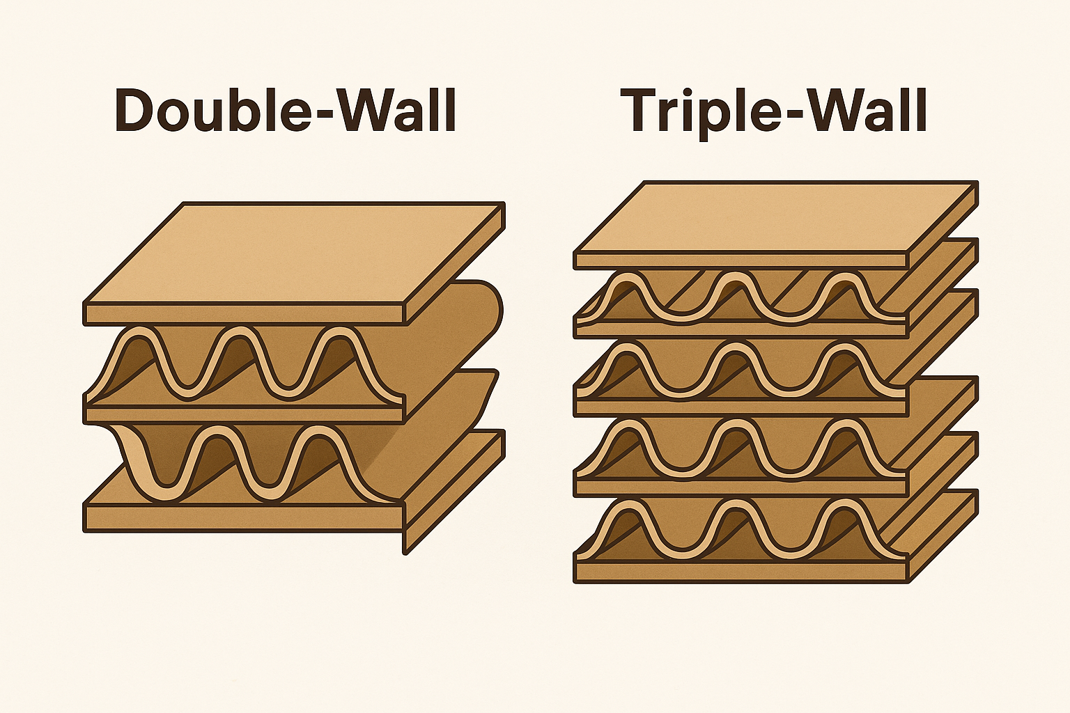 double-wall vs triple-wall corrugated